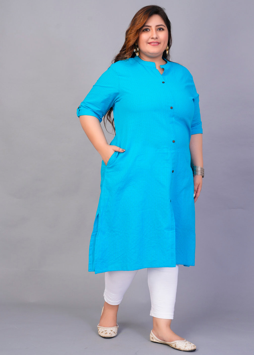 Aqua A-Line Kurti
