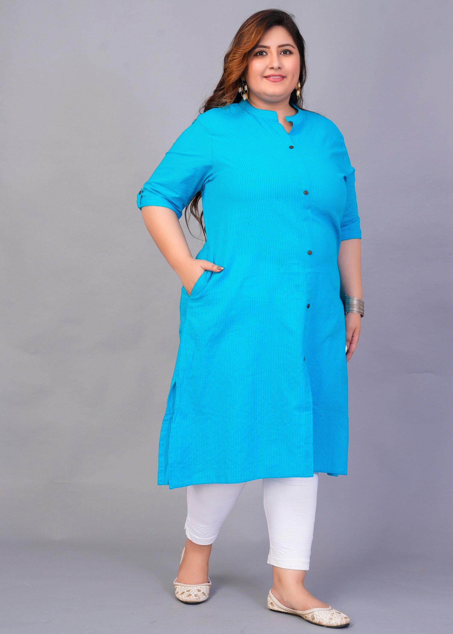 Aqua A-Line Kurti