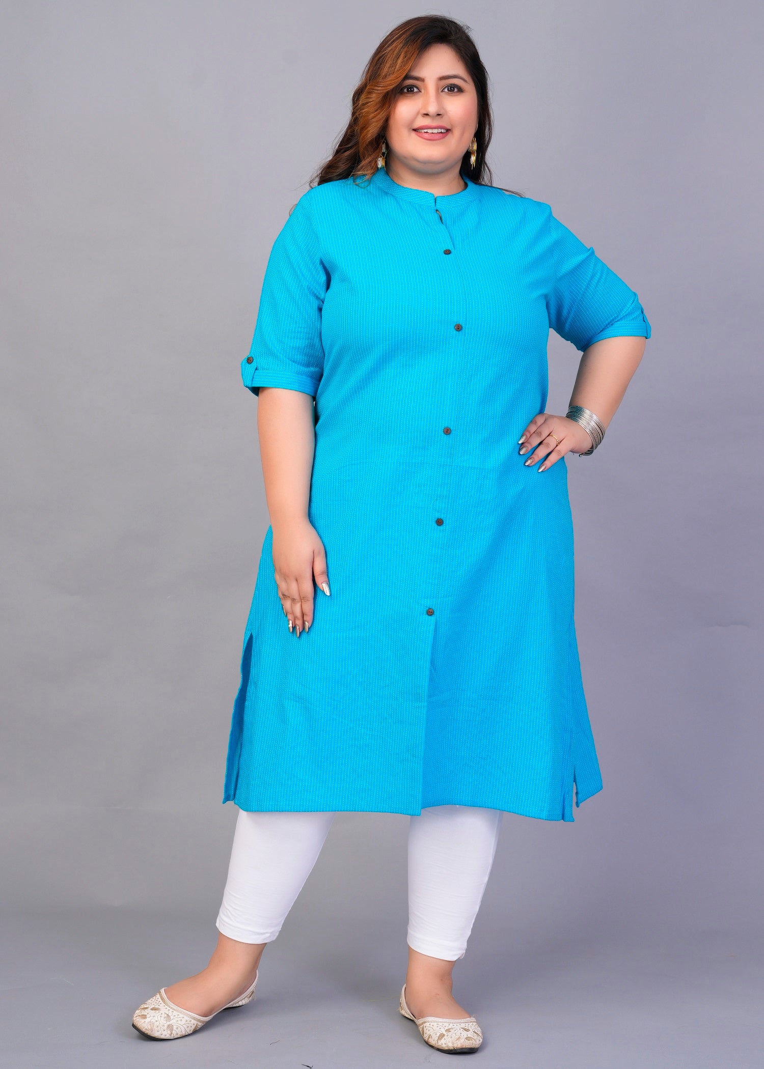 Aqua A-Line Kurti