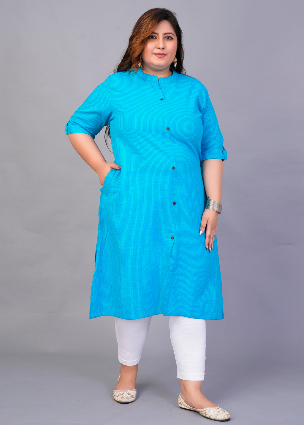 Aqua A-Line Kurti