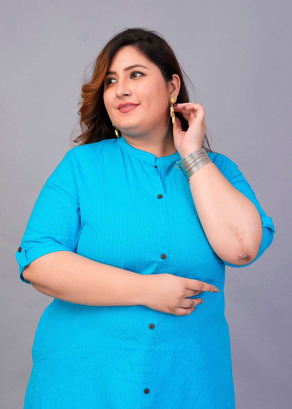 Aqua A-Line Kurti
