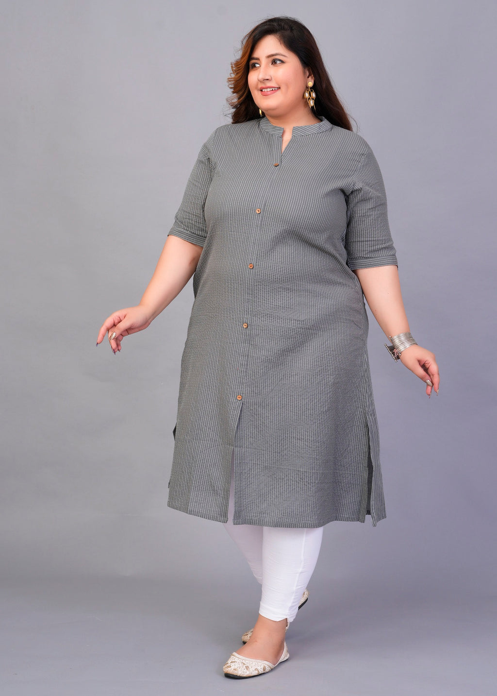 Silver Streak A-Line kurti