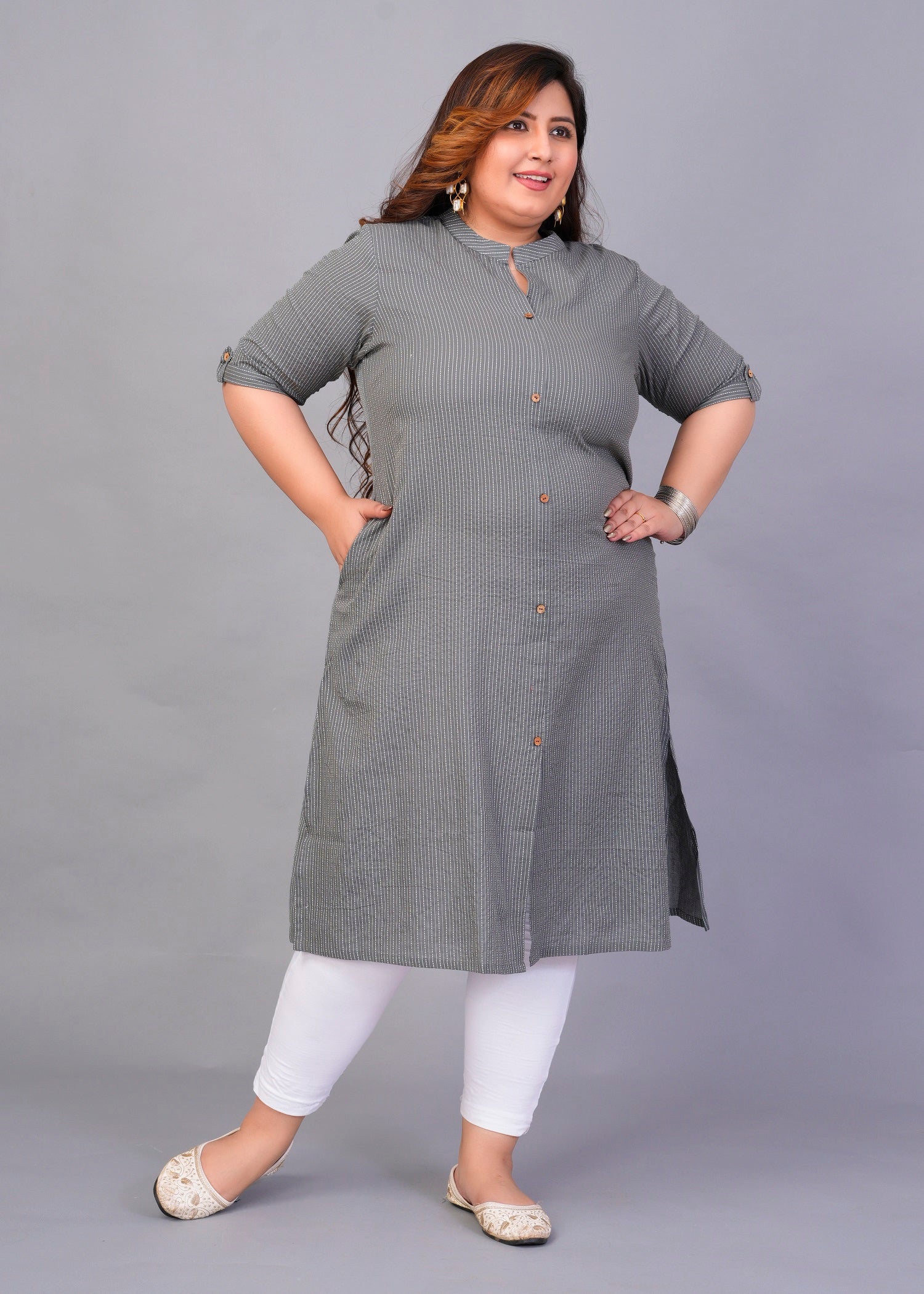 Silver Streak A-Line kurti