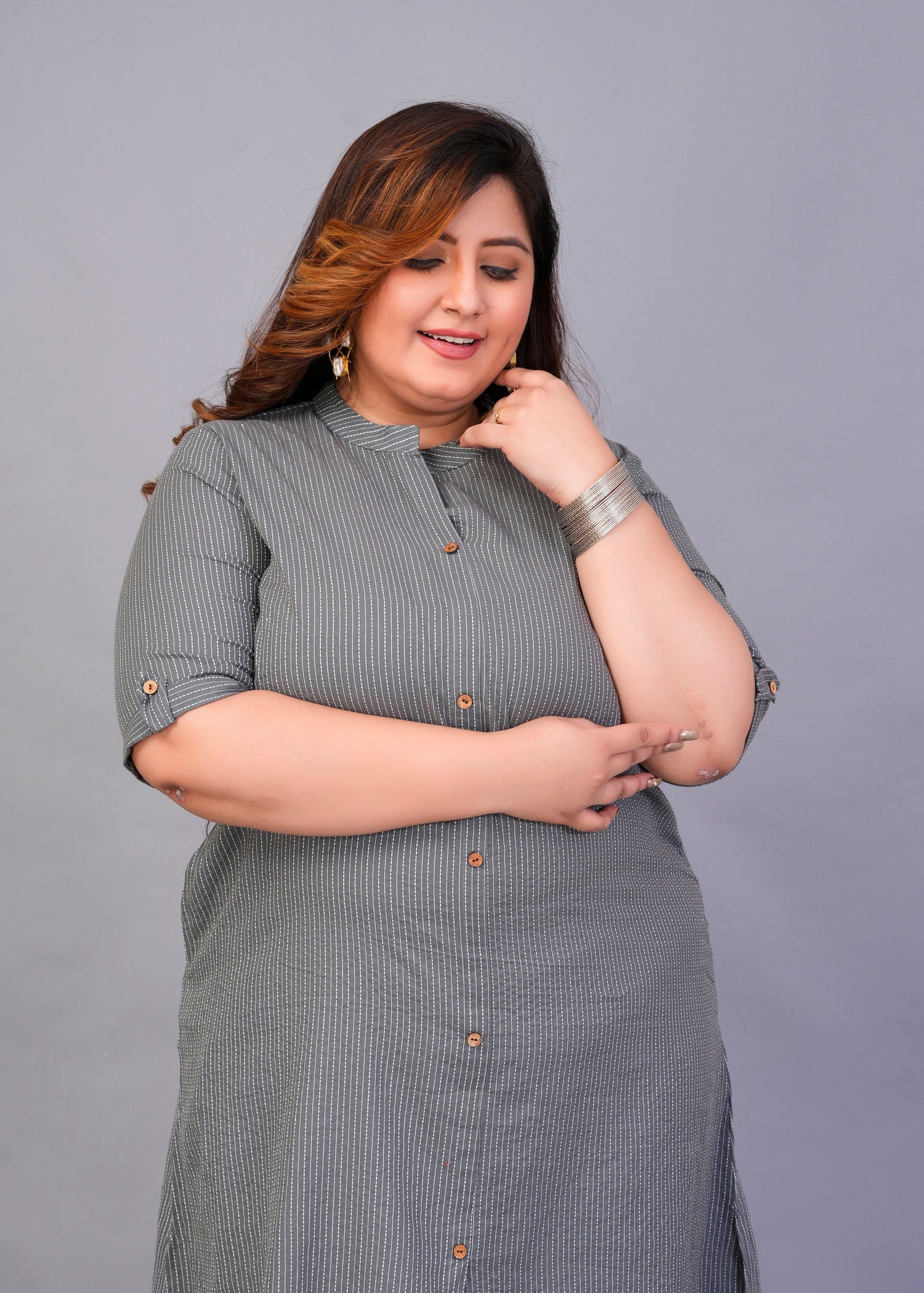 Silver Streak A-Line kurti