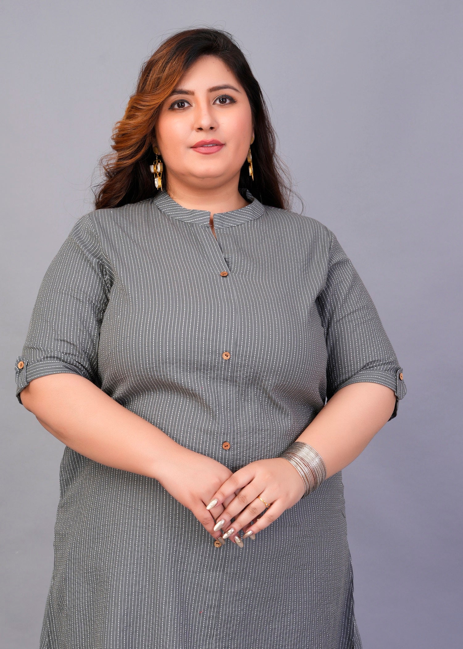 Silver Streak A-Line kurti