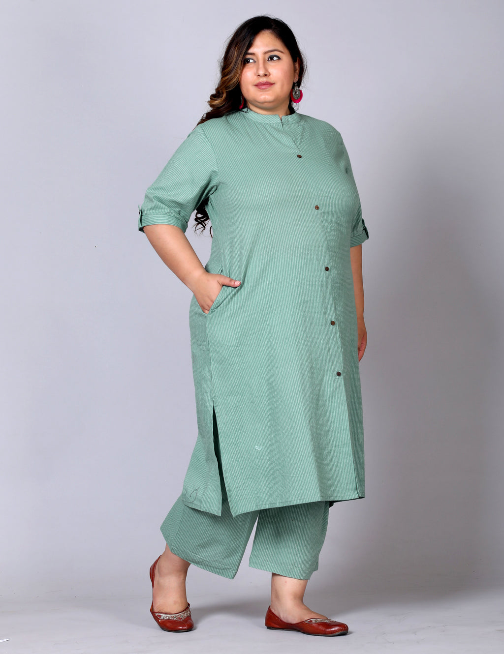 Mint Stripe Co-ord Set