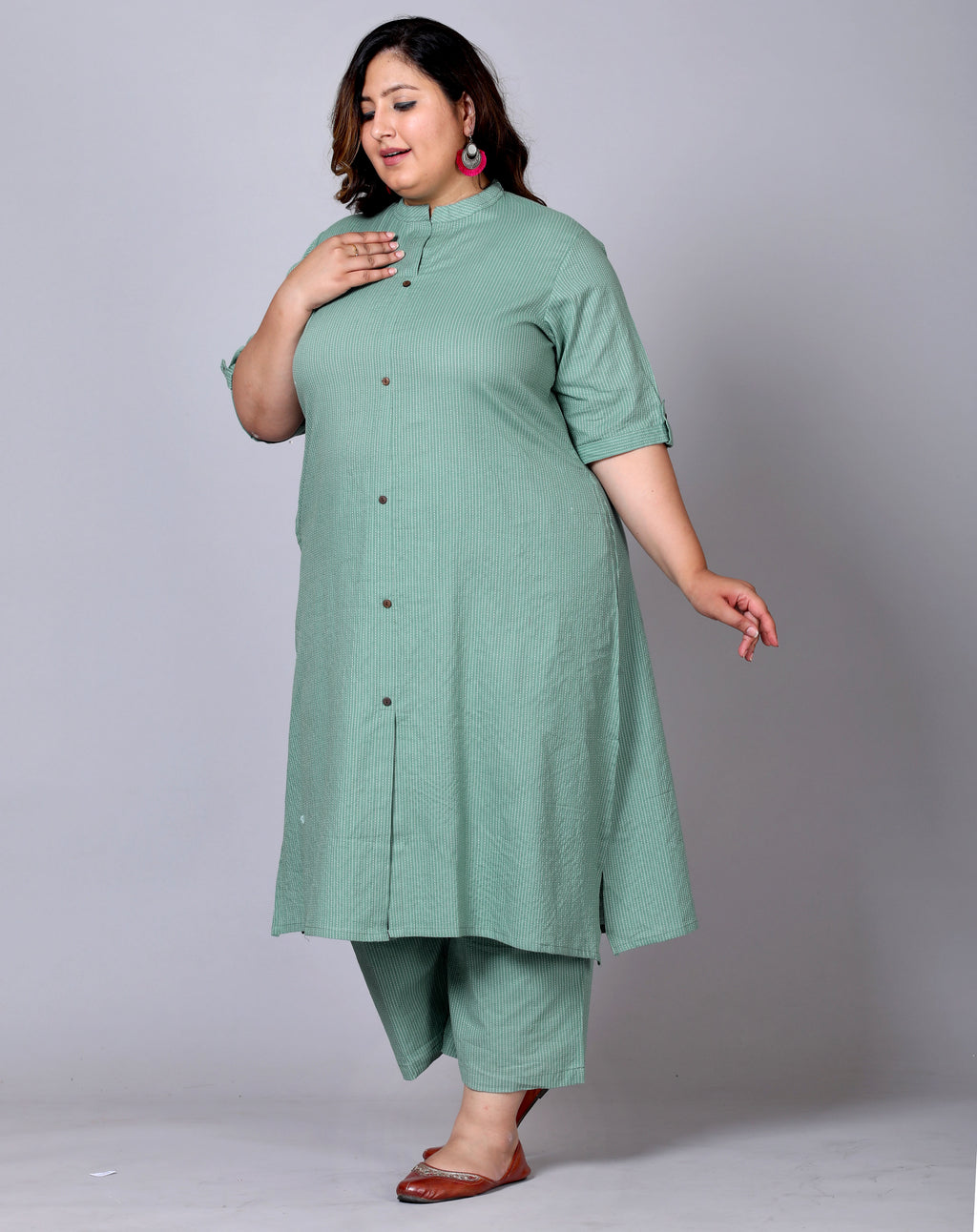 Mint Stripe Co-ord Set