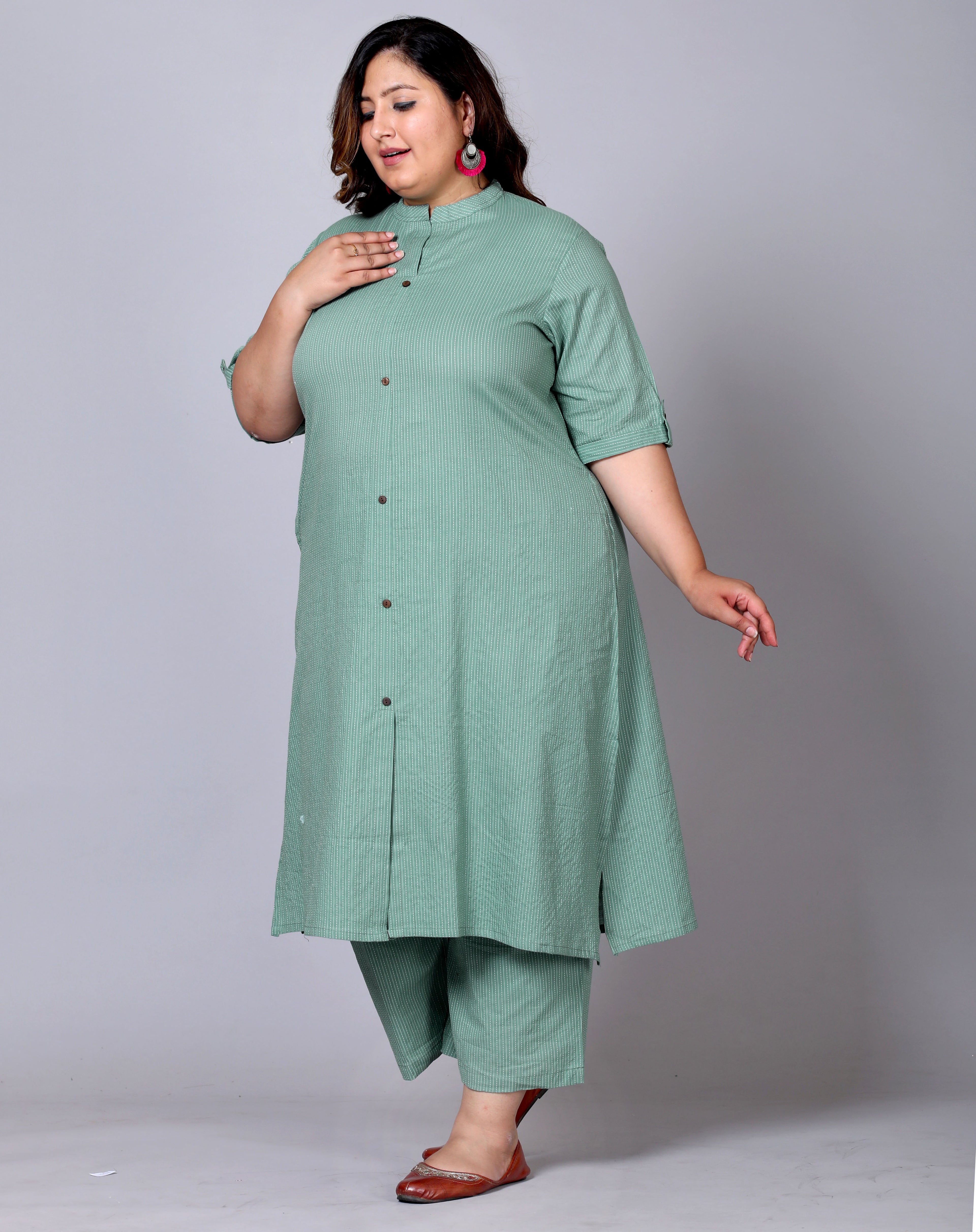 Mint Stripe Co-ord Set