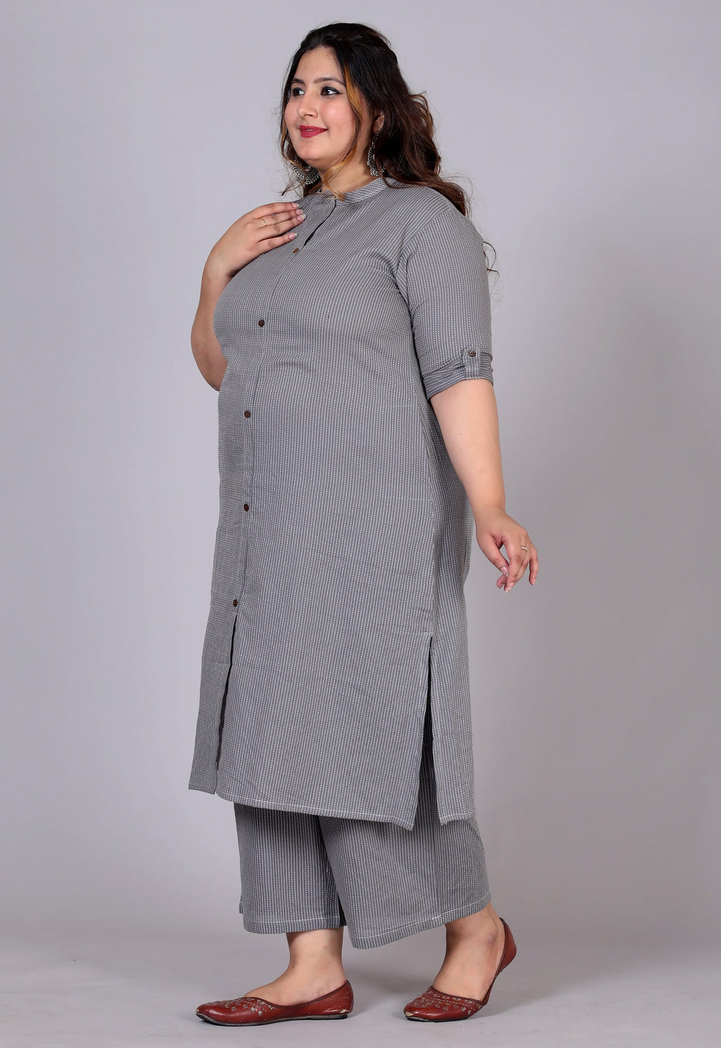 Charcoal Check Co-ord Set