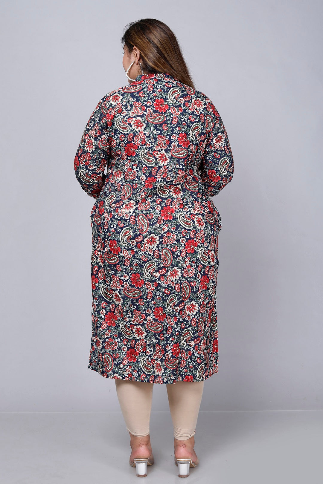 Vintage Bloom A-Line Kurti