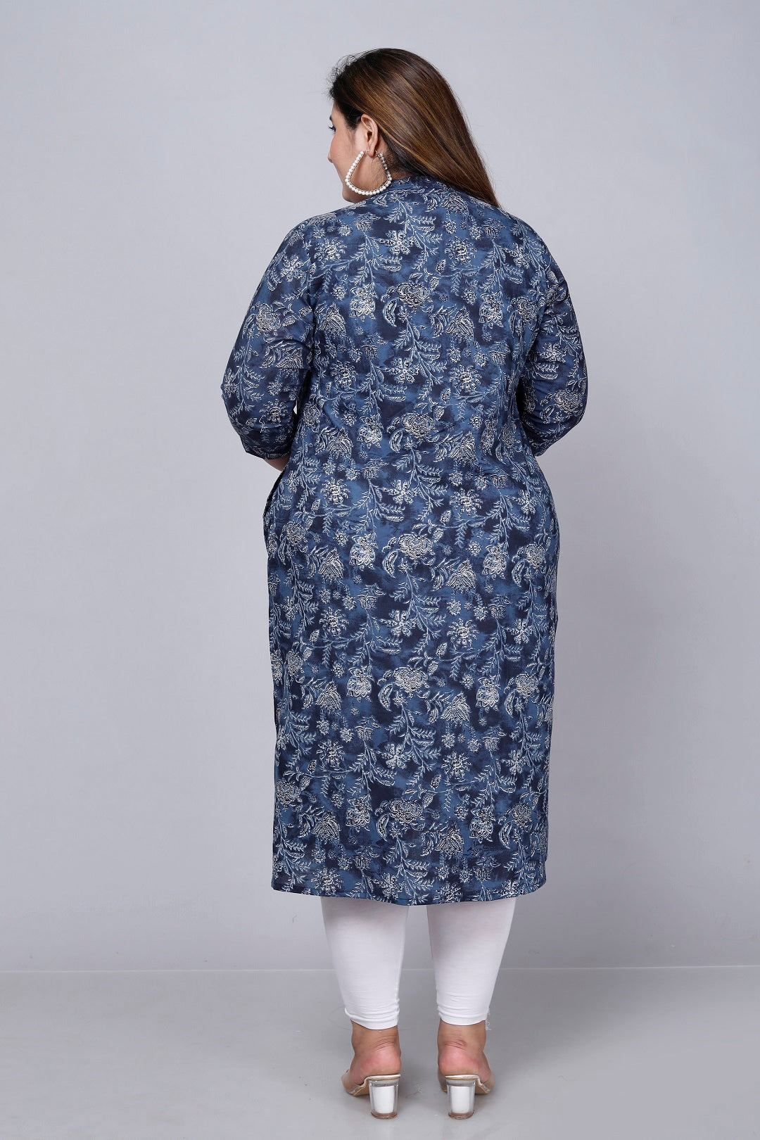 Indigo Bloom A-line Kurti