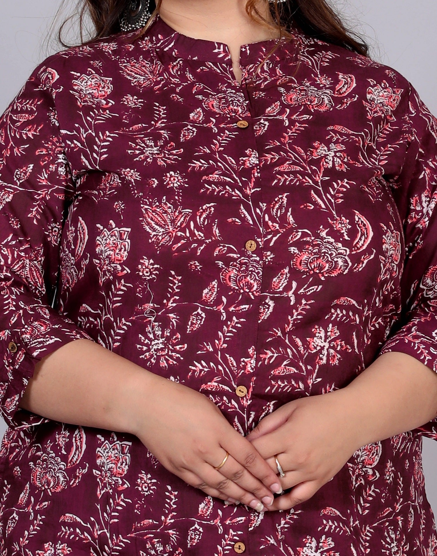 Burgundy Bloom Co-ord Set