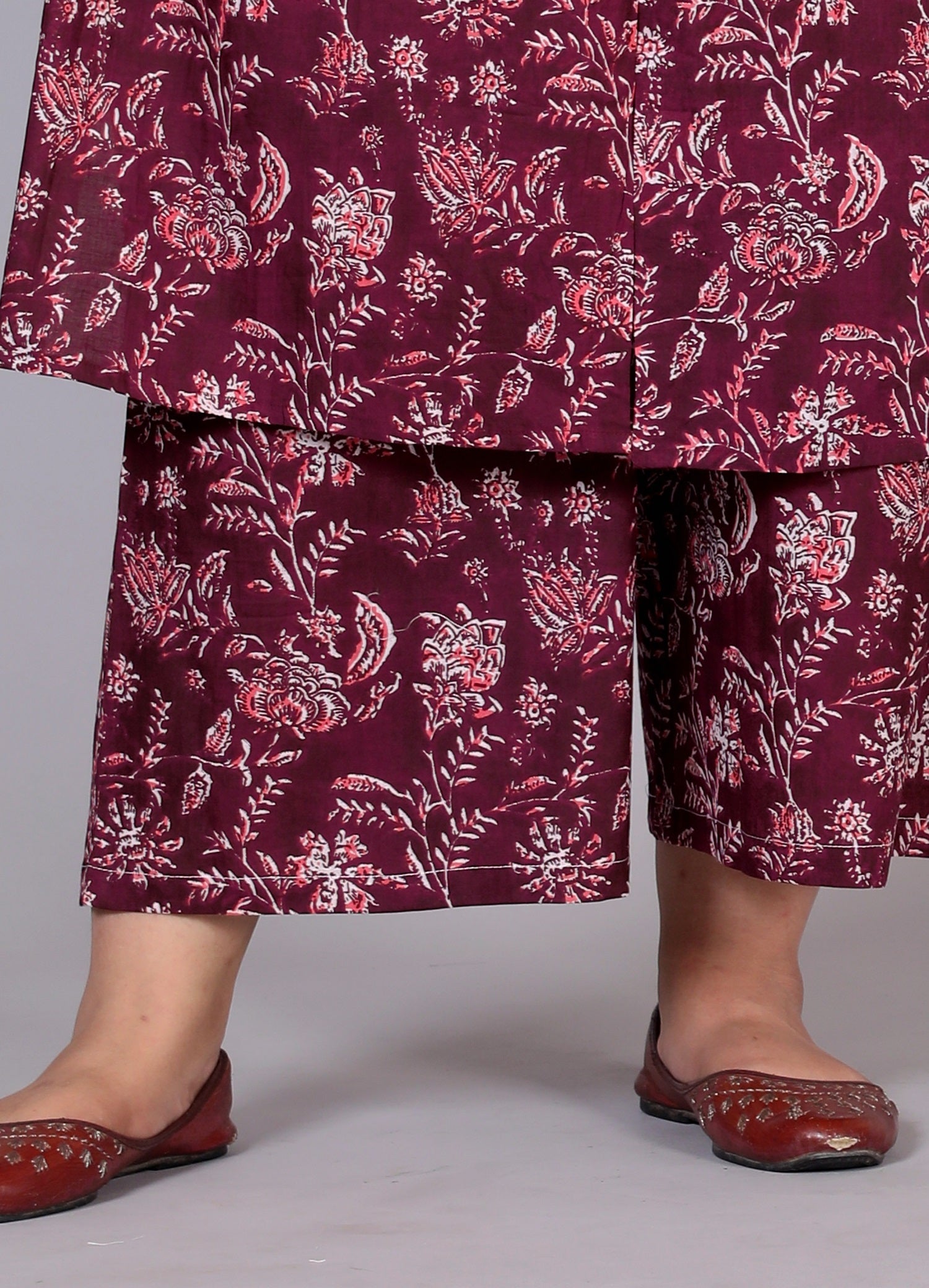 Burgundy Bloom Co-ord Set