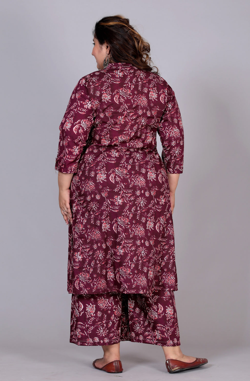 Burgundy Bloom Co-ord Set