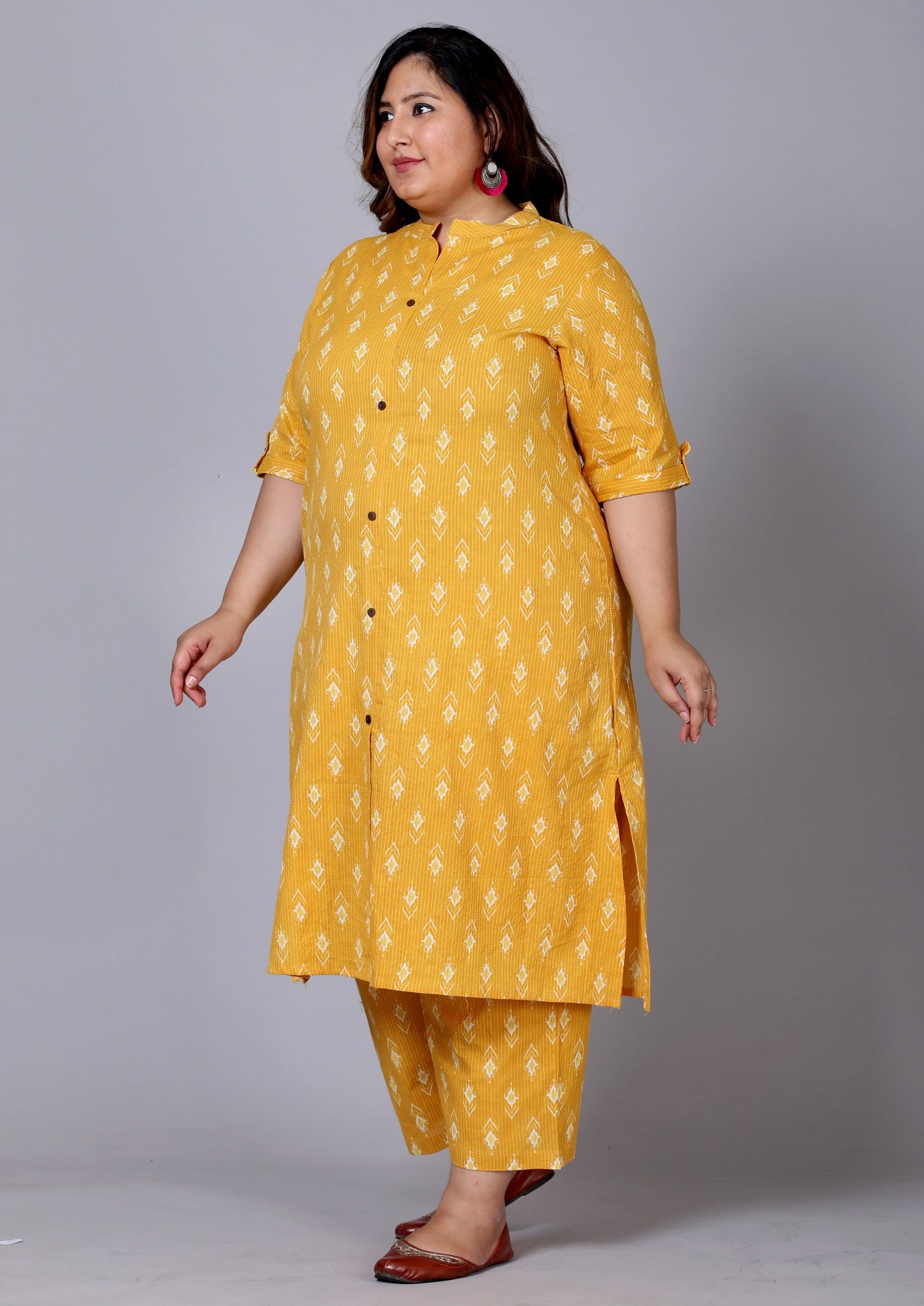 Mustard Diamond Co-ord Set