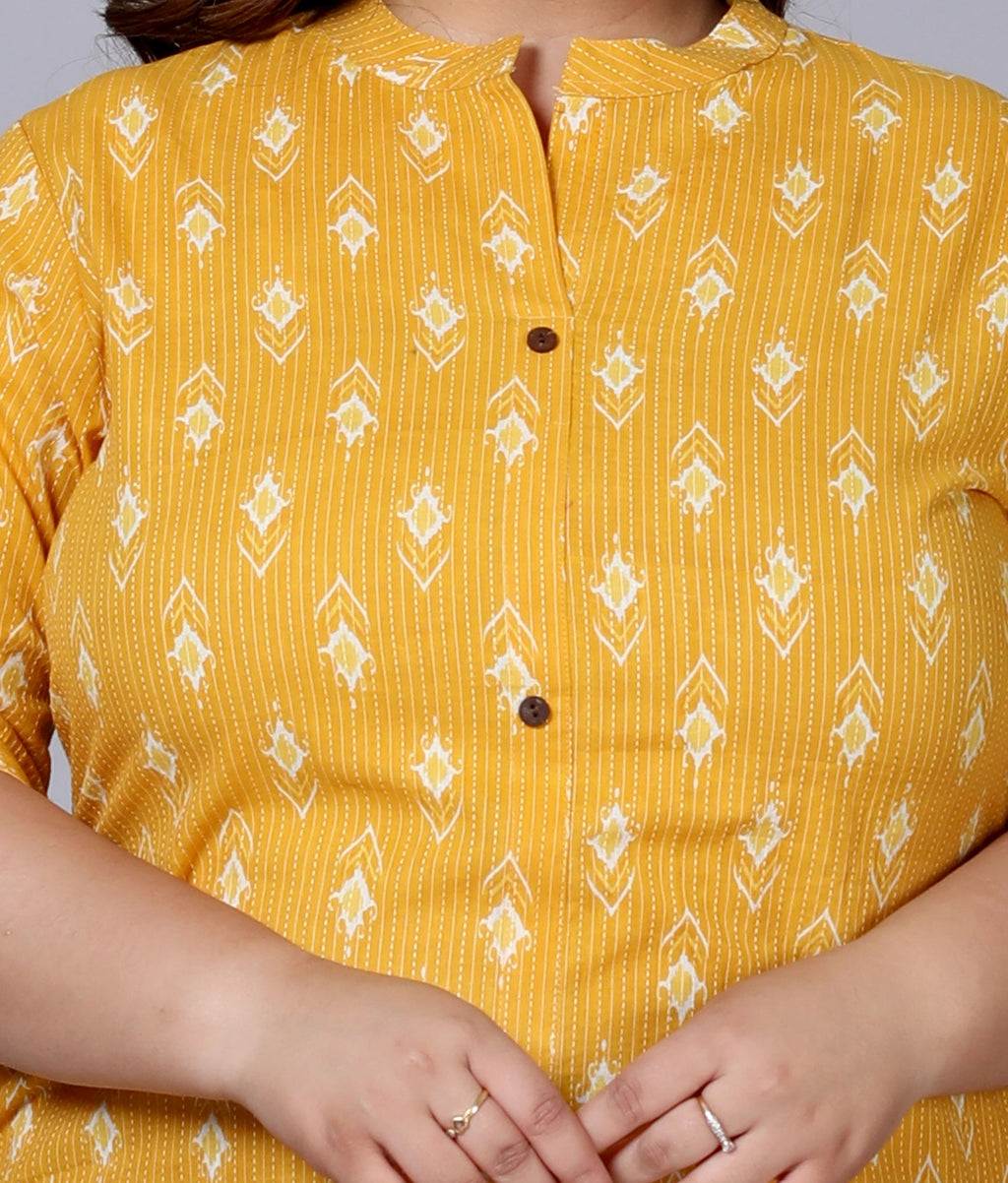 Mustard Diamond Co-ord Set