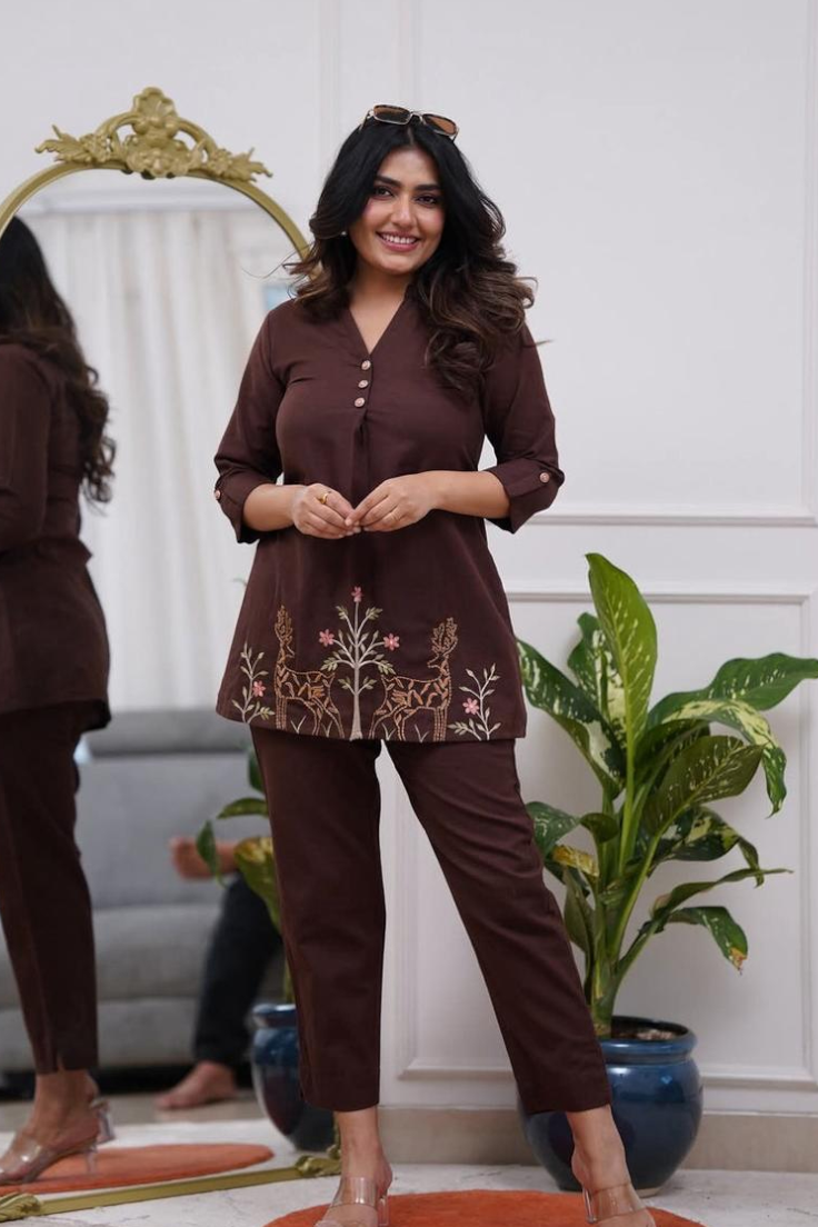 Woodland Embroidered Co-ord