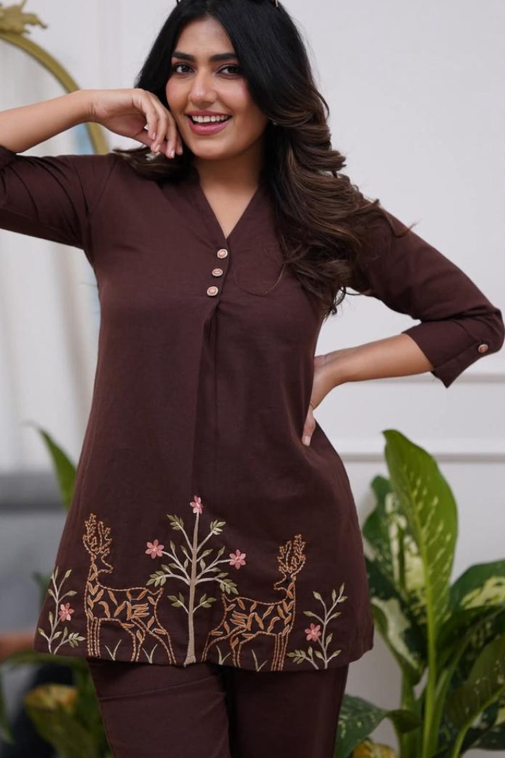 Woodland Embroidered Co-ord