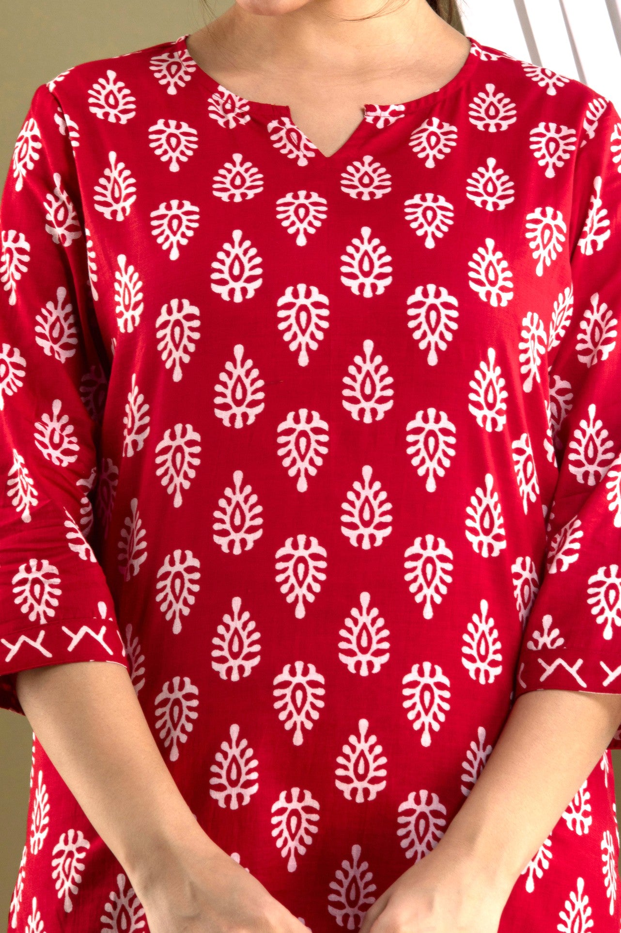 Crimson Comfort Pajama Set