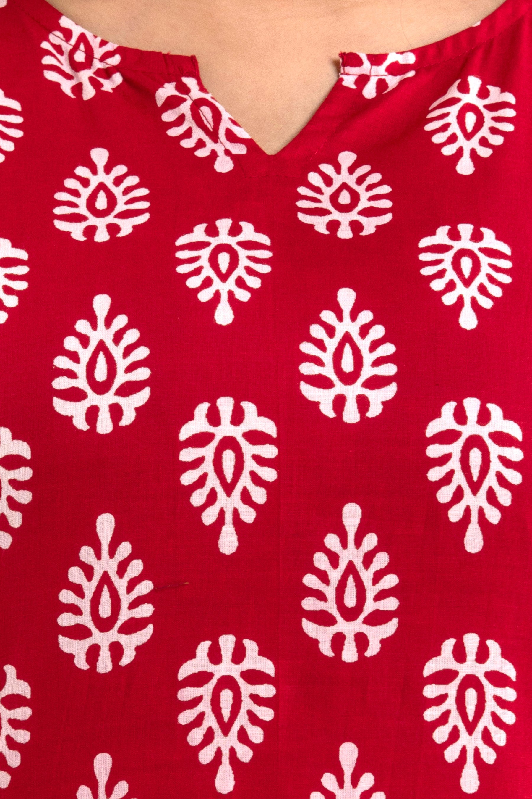 Crimson Comfort Pajama Set