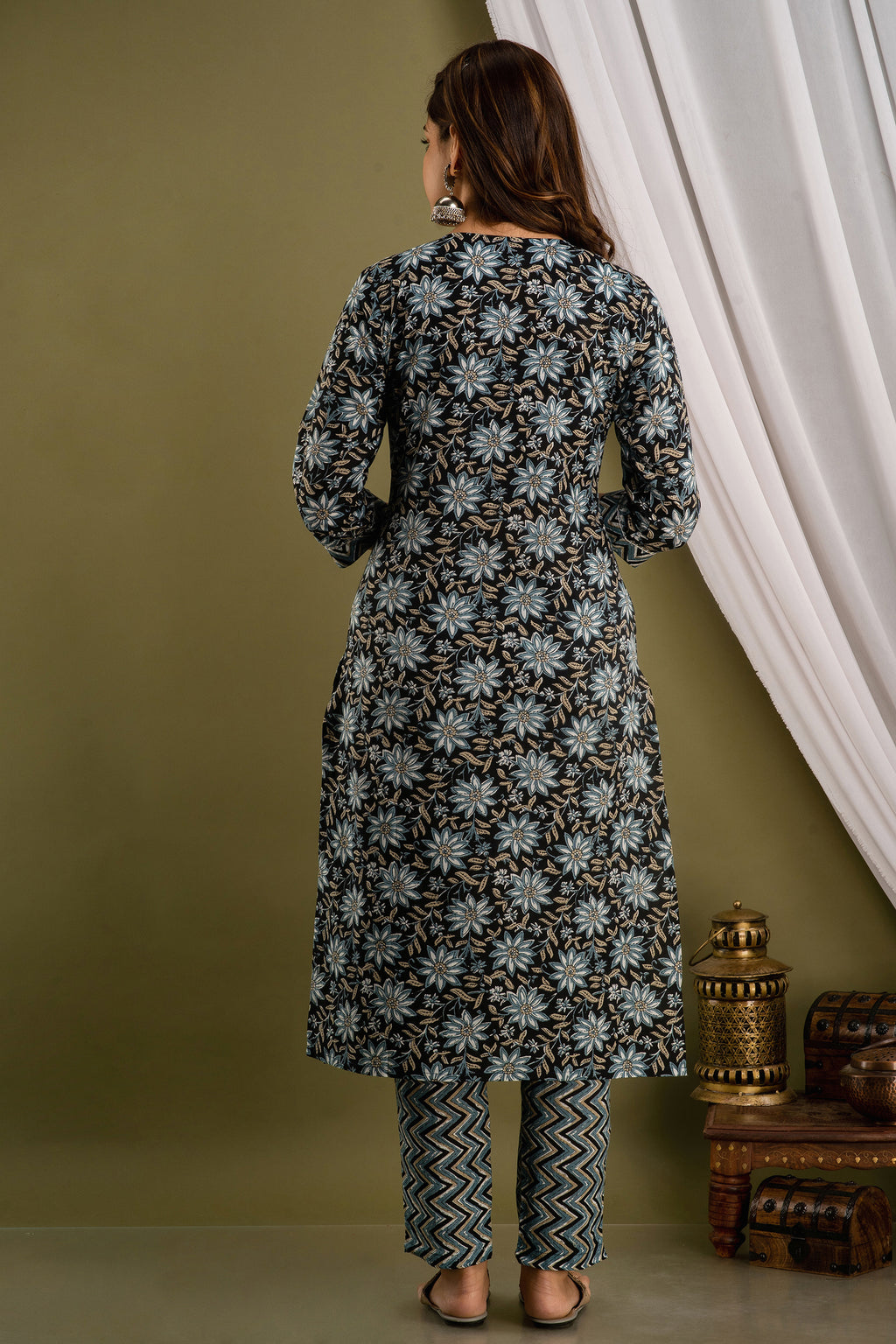 Black Ice Dupatta Set