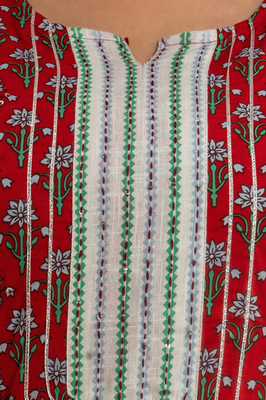 Ruby Bloom Dupatta Set