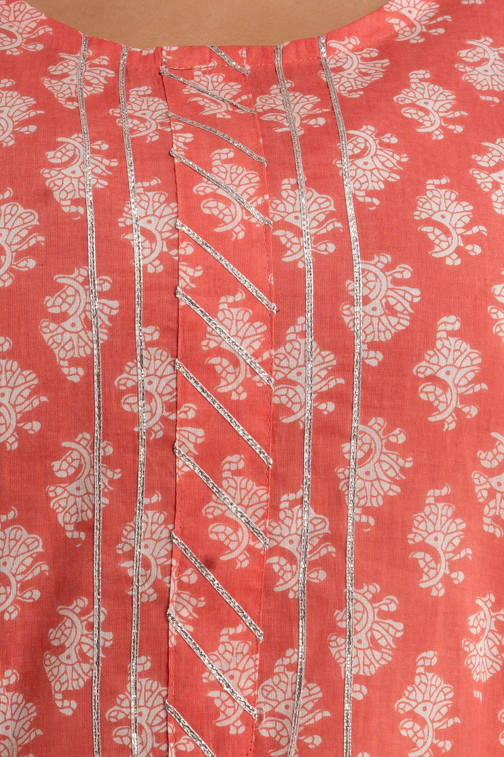 Peach Blossom Dupatta Set