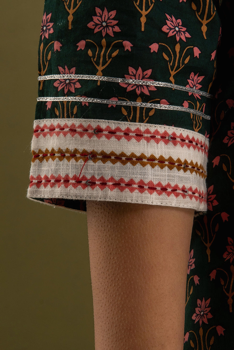 Forest Rose Dupatta Set