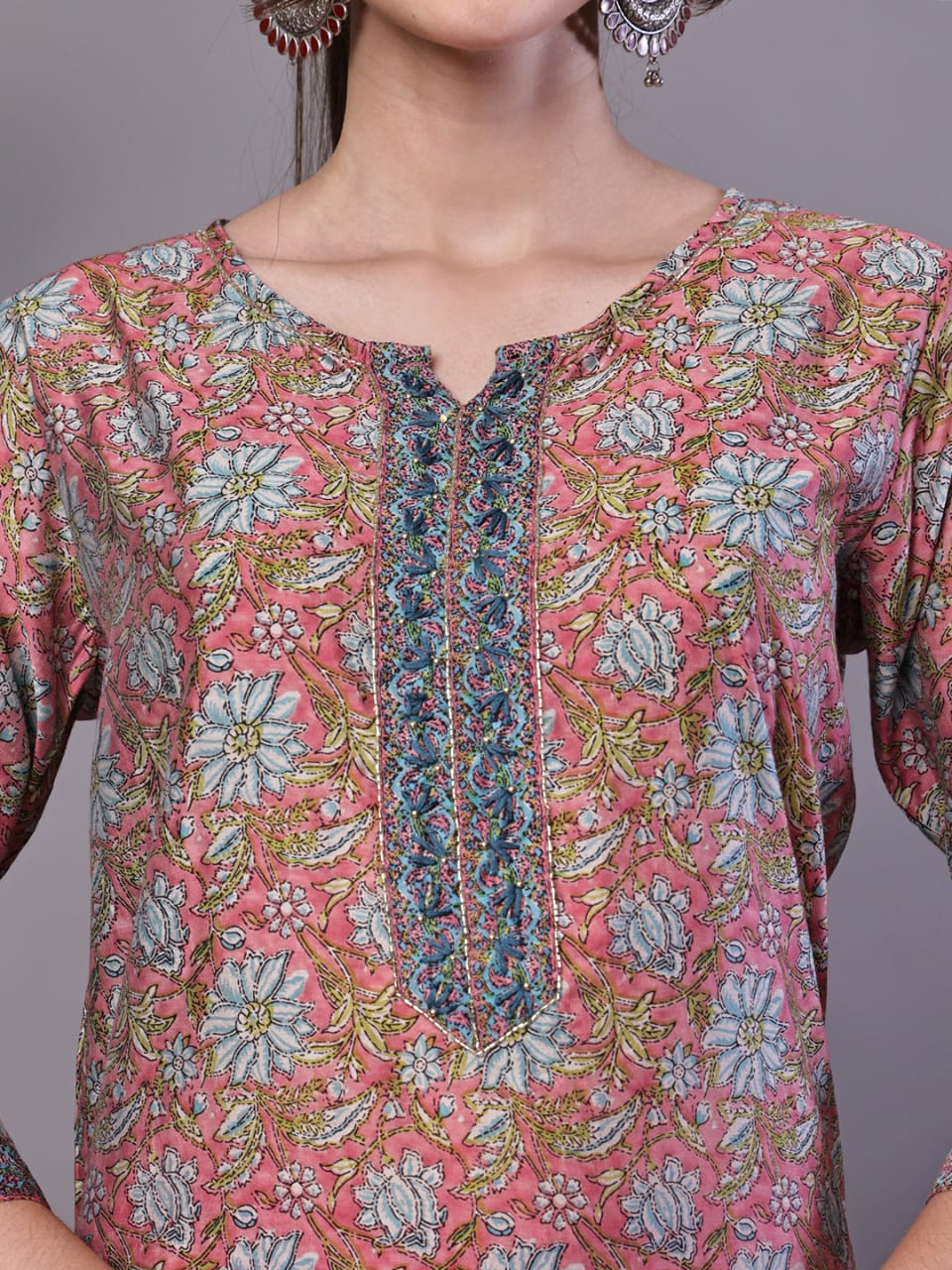 Mauve Petal Dupatta Set