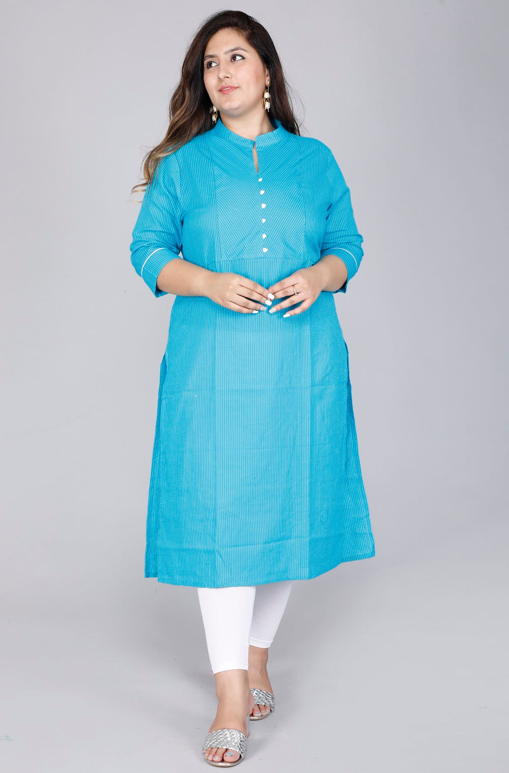 Aqua Weave Straight Kurta