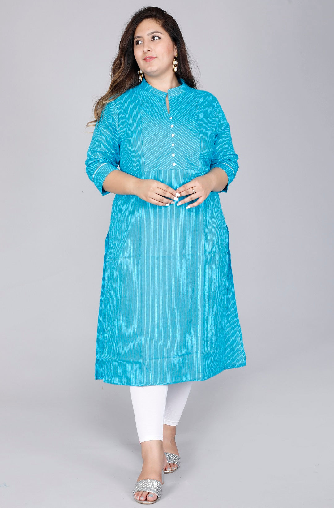 Aqua Weave Straight Kurta