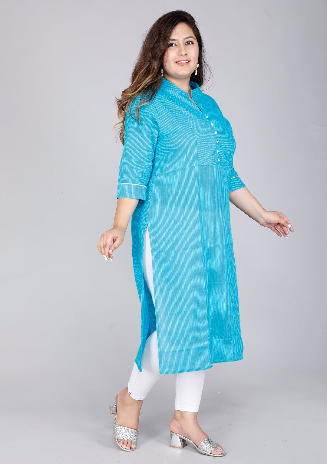 Aqua Weave Straight Kurta