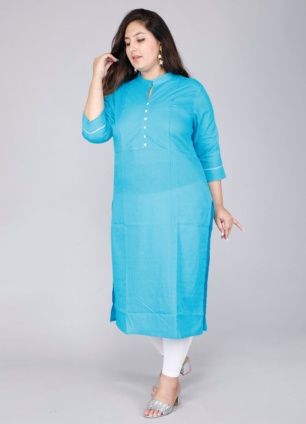 Aqua Weave Straight Kurta
