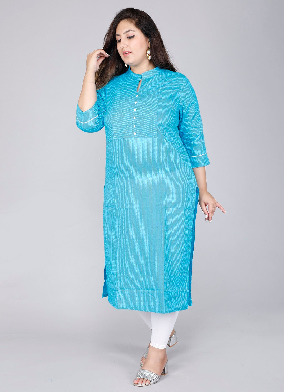 Aqua Weave Straight Kurta