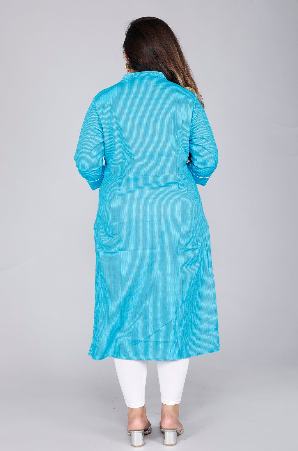 Aqua Weave Straight Kurta