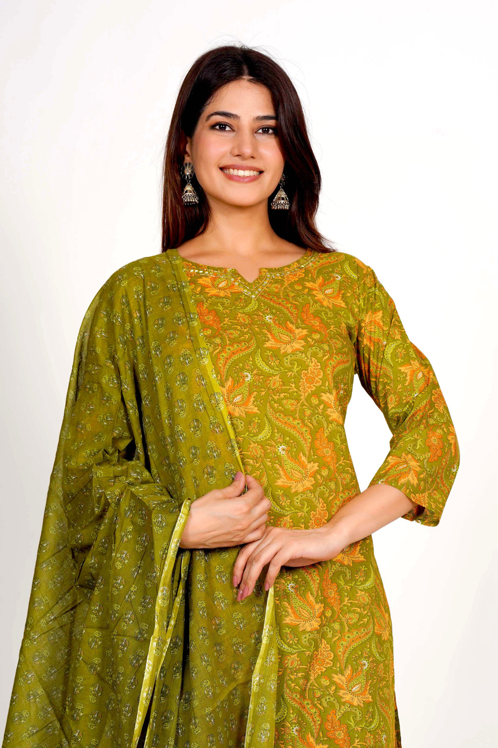 Olive Grove Dupatta Set