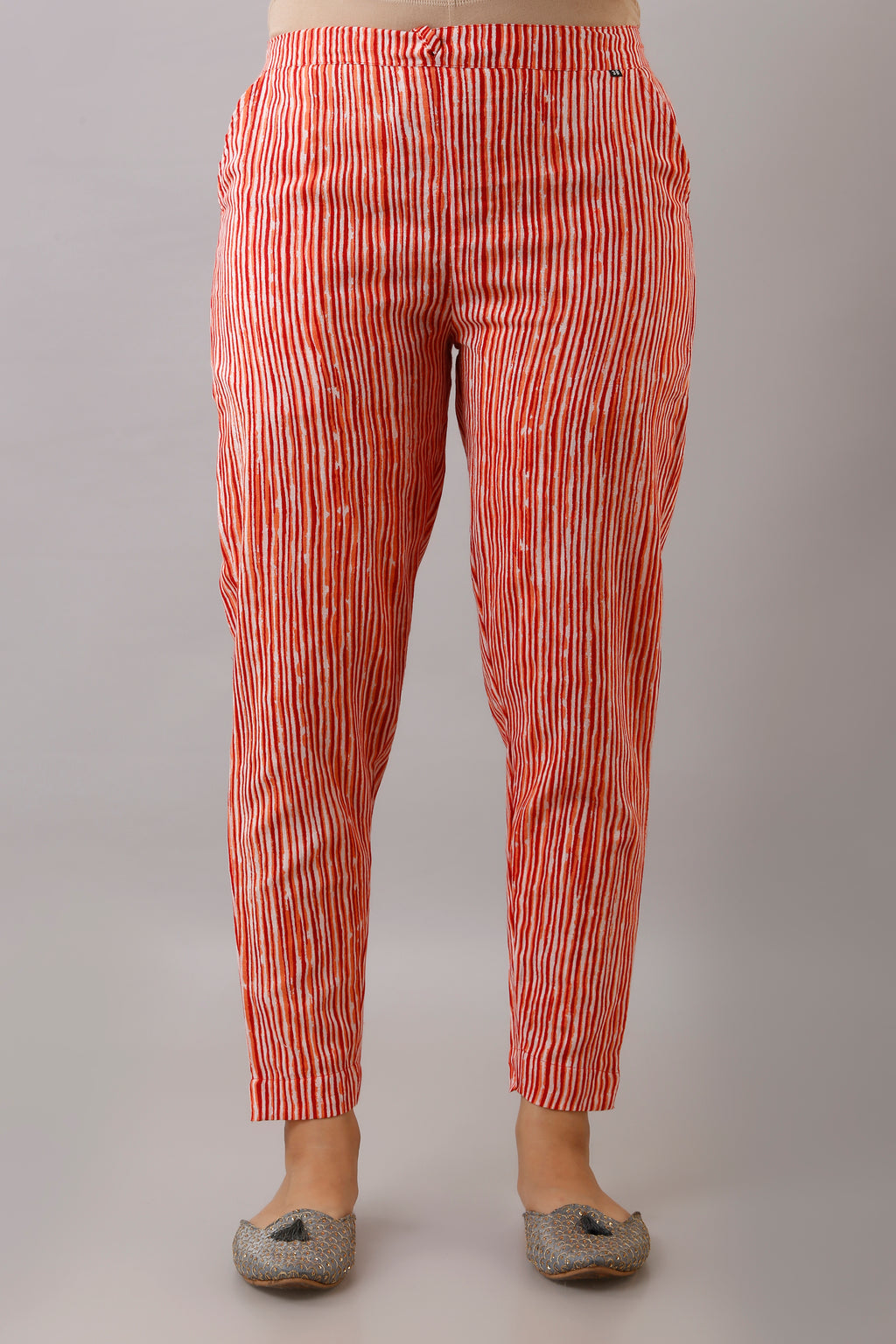 Red Motif Print Dupatta Set