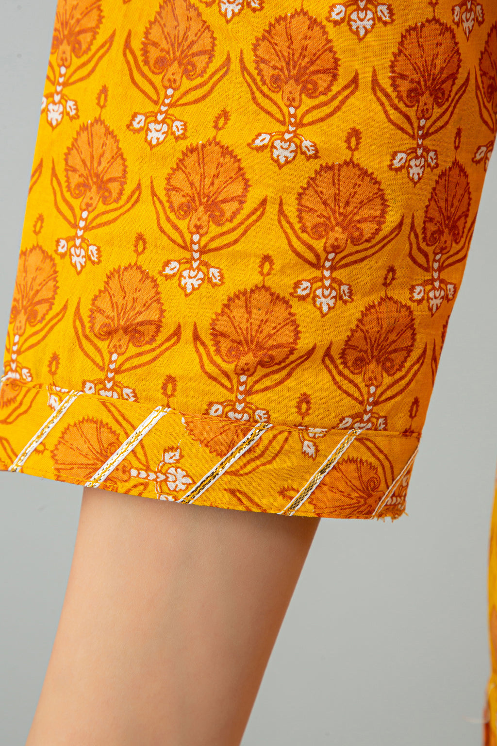 Mustard Yellow Dupatta Set