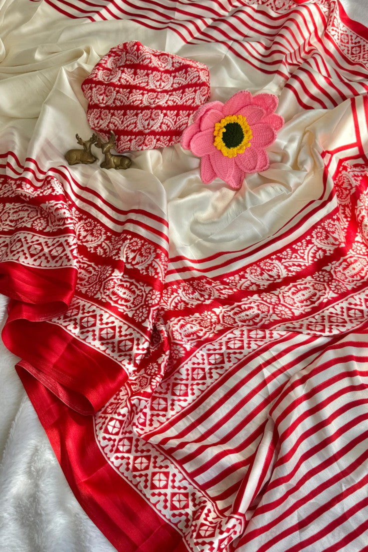 Crimson Heritage Saree