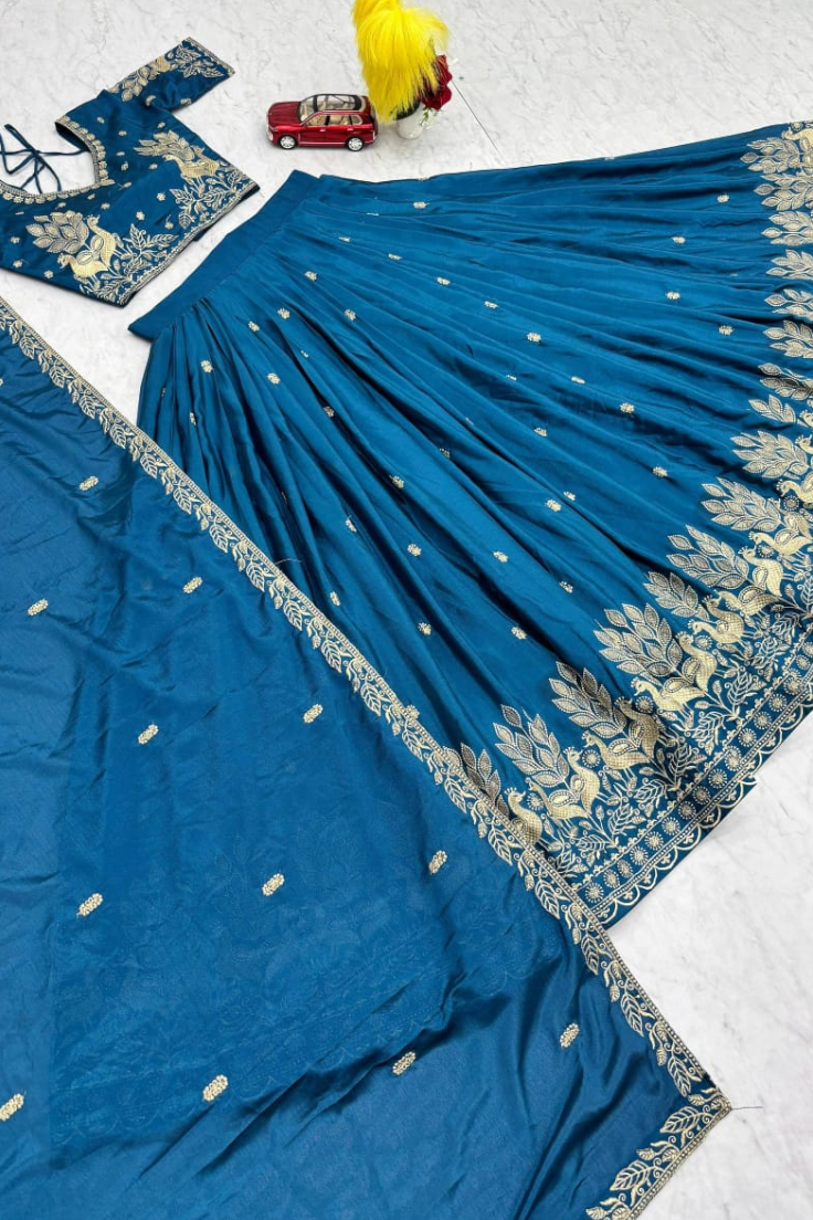 The Magenta Muse Paneled Lehenga Choli