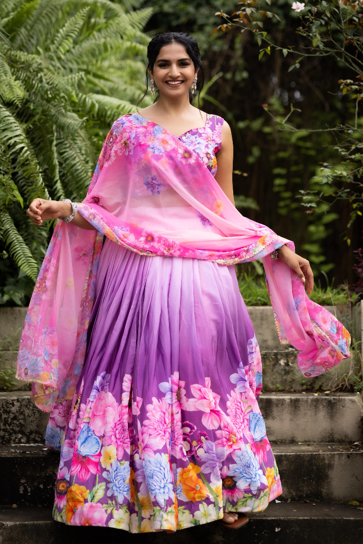 Floral Meadow Lehenga Set