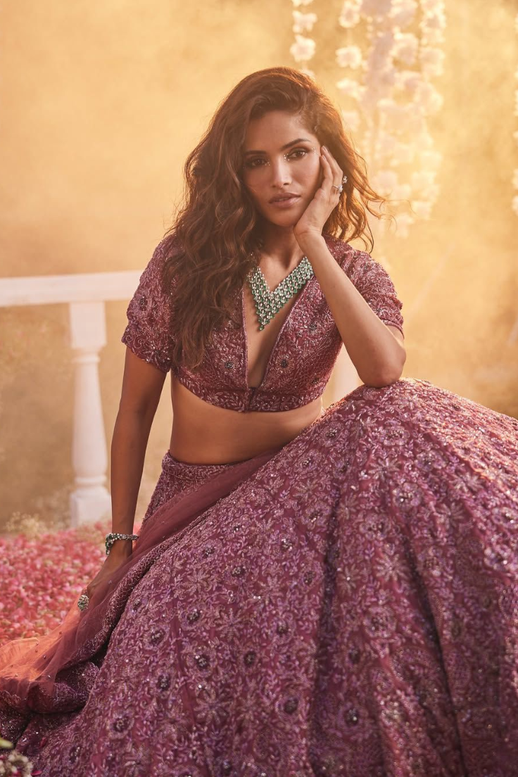 Mauve Radiance Heritage Lehenga