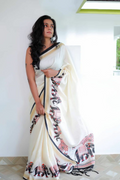 Heritage Elephant Khadi Silk Saree